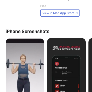 Fitness First Australia App